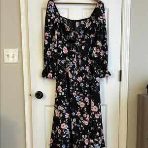 Black Floral Dress